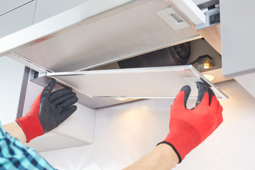 Taking apart a range oven stove
