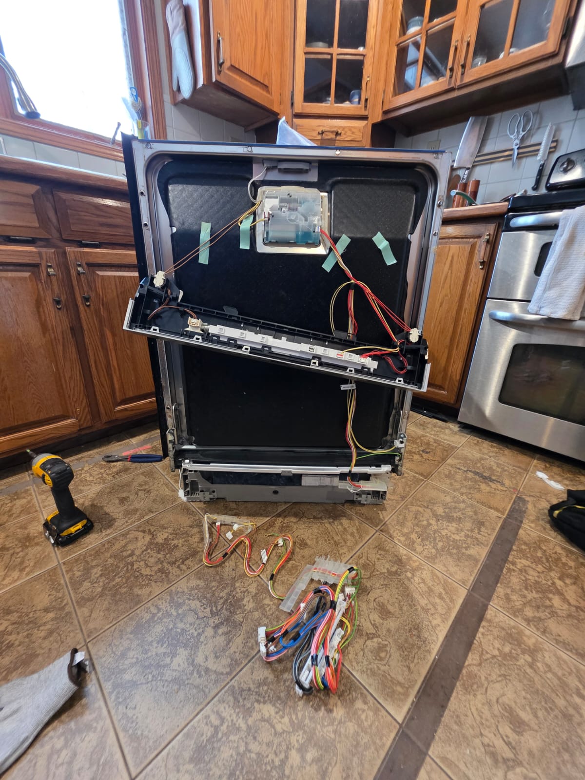 Whirlpool dishwasher wiring harness replacement