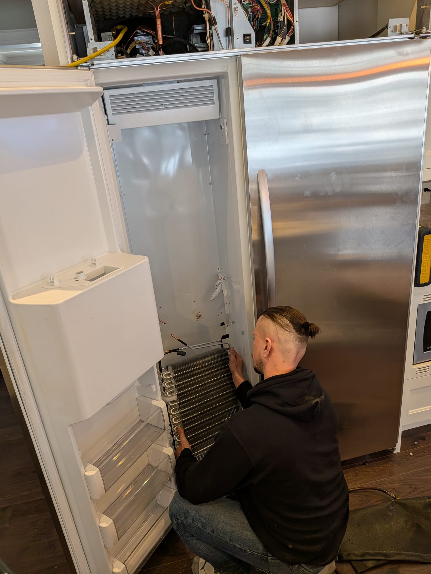 KitchenAid built-in refrigerator evaporator replacement