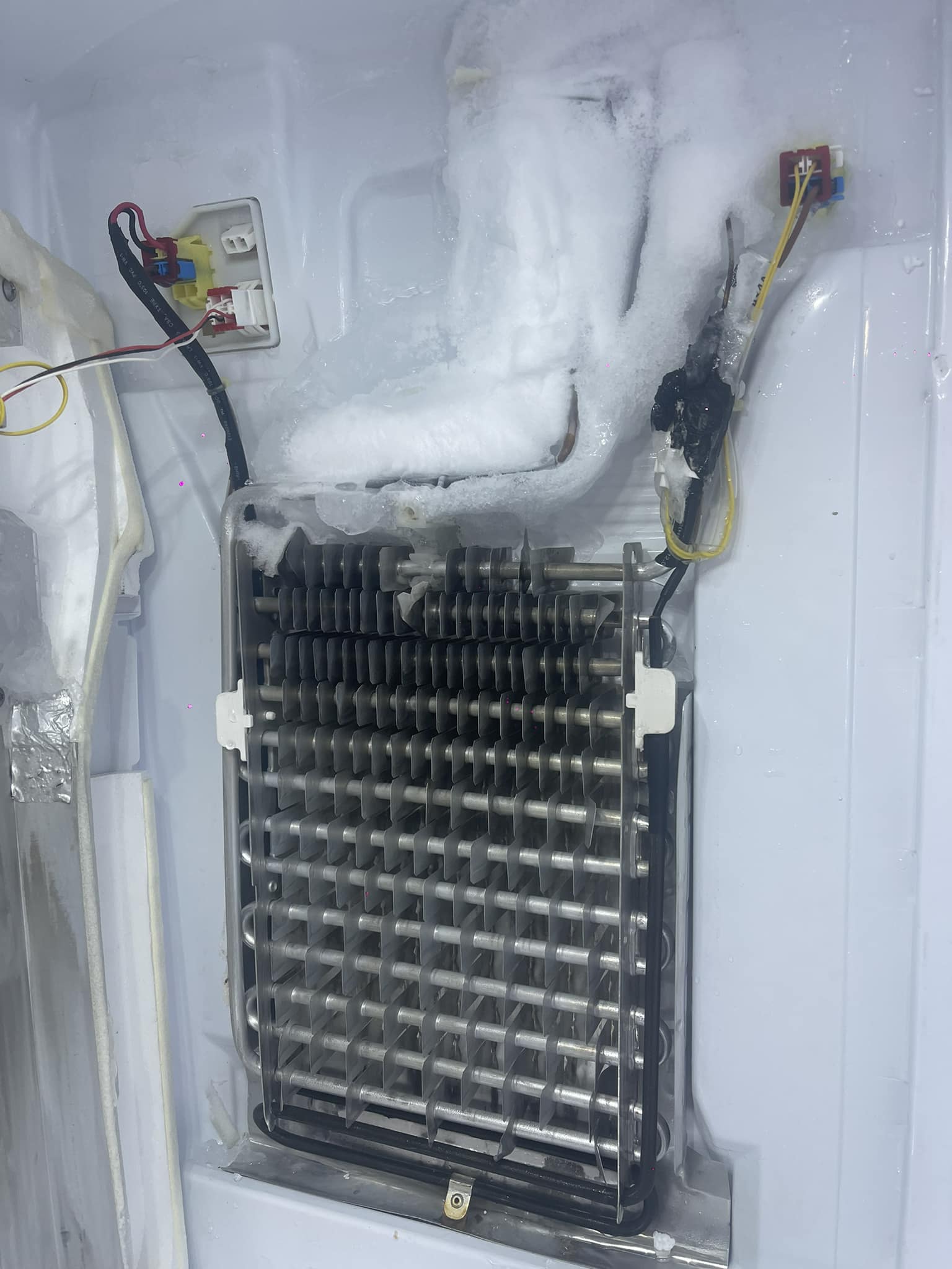 Samsung refrigerator evaporator frost buildup