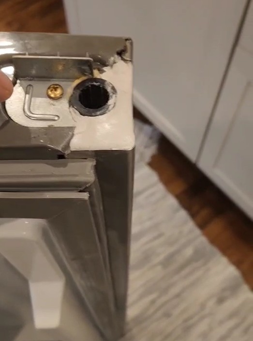 KitchenAid French door refrigerator door repair