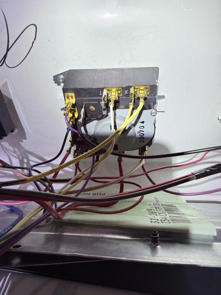Faulty GE dryer timer assembly