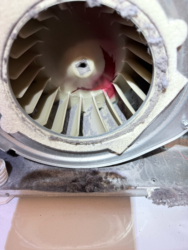 Faulty Whirlpool dryer blower motor diagnosed