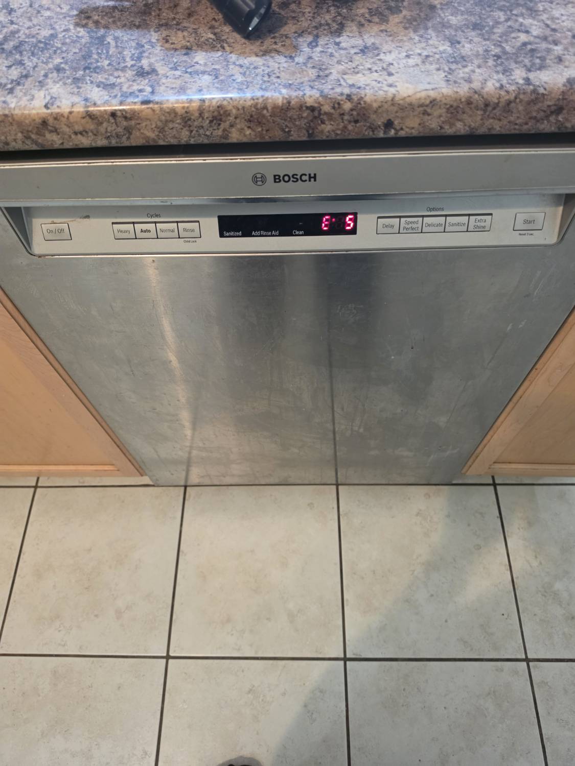 Bosch dishwasher E15 error repair